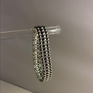 Elegant Silver Beaded Bracelet